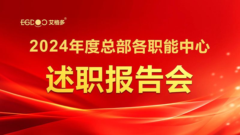 凝智聚能，共啟新程——艾格多集團召開2024年度總部各職能中心述職報告會